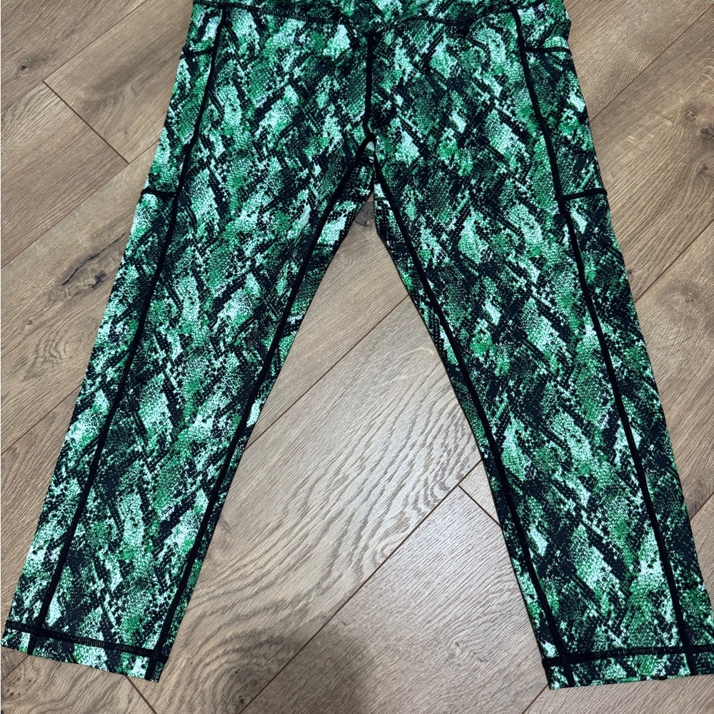 Constantly Varied Gear Green and Black Patterned Leggings